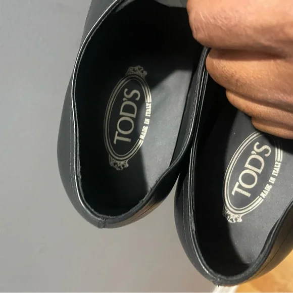 Tod’s Black Dress lace ups shoes Sz 12 - Picture 13 of 13